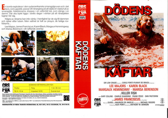 DÖDENS KÄFTAR (vhs-omslag)