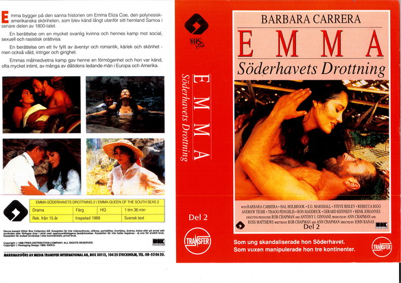 EMMA - SÖDERHAVETS DROTTNING DEL 2 (vhs-omslag)