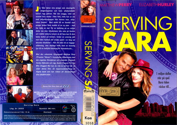 SERVING SARA (Vhs-Omslag)