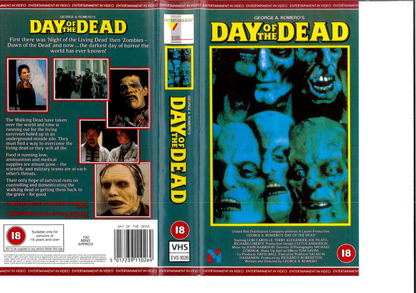 DAY OF THE DEAD - UK (VHS)