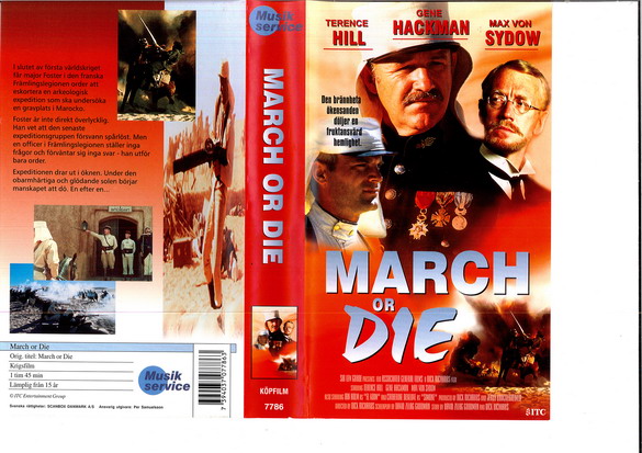 MARCH OR DIE (VHS)