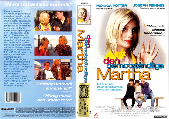 DEN OEMOTSTÅNDLIGA MARTHA (VHS)