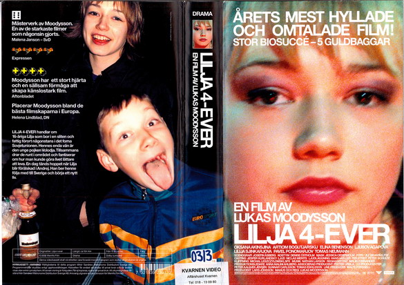 LILJA 4-EVER (vhs-omslag)