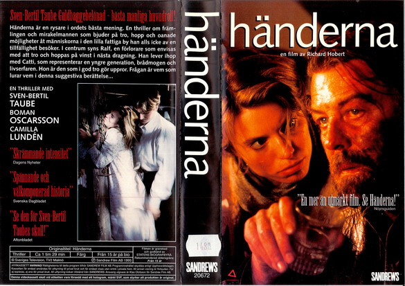 HÄNDERNA (vhs-omslag)