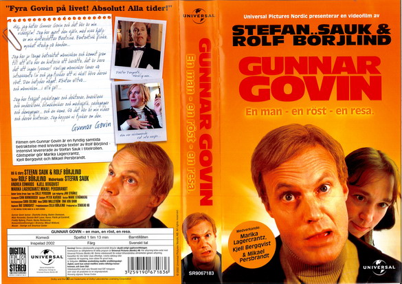 GUNNAR GOVIN (VHS)