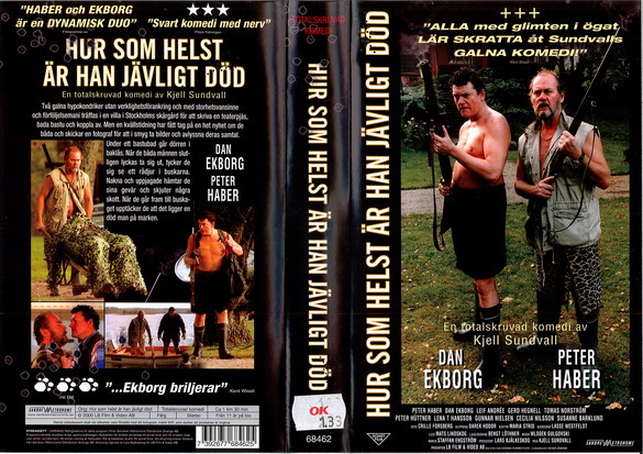 HUR SOM HELST ÄR HAN JÄVLIGT DÖD (vhs-omslag)