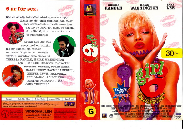 GIRL 6 (VHS)