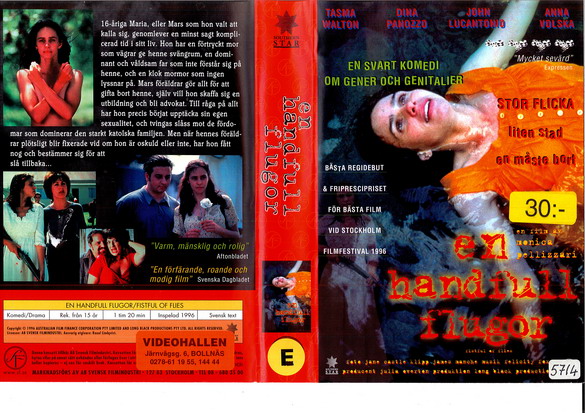 EN HANDFULL FLUGOR (vhs-omslag)