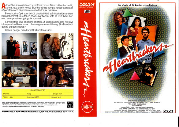 HEARTBREAKERS (vhs-omslag)