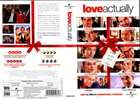 LOVE ACTUALLY (vhs-omslag)