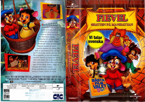 FIEVEL - SKATTEN PÅ MANHATTAN (VHS)