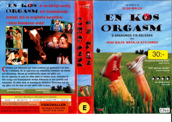 EN KOS ORGASM (vhs-omslag)