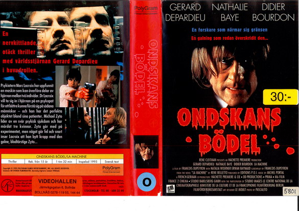 ONDSKANS BÖDEL (vhs-omslag)