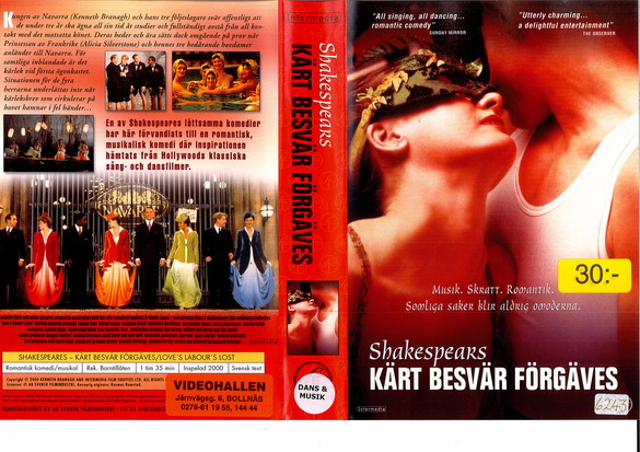 KÄRT BESVÄR FÖRGÄVES (vhs-omslag)