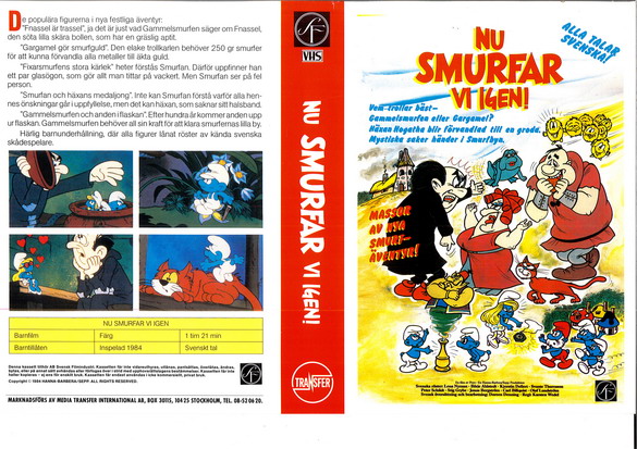 NU SMURFAR VI IGEN (vhs-omslag)
