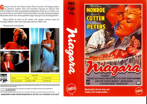 NIAGARA (vhs-omslag)