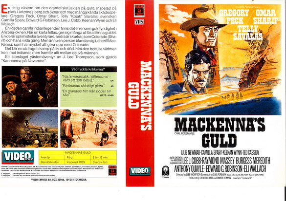 MACKENNA'S GULD (vhs-omslag)
