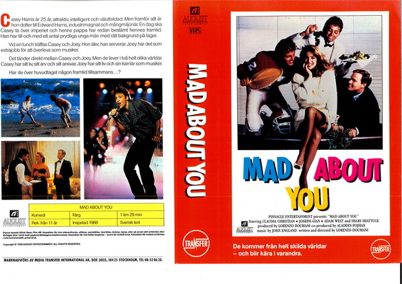 MAD ABOUT YOU (vhs-omslag)