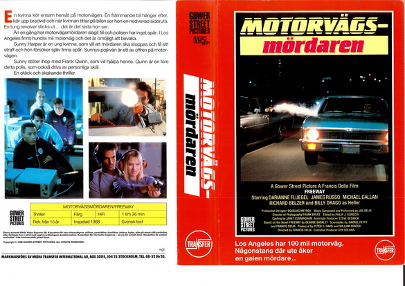 MOTORVÄGSMÖRDAREN (vhs-omslag)