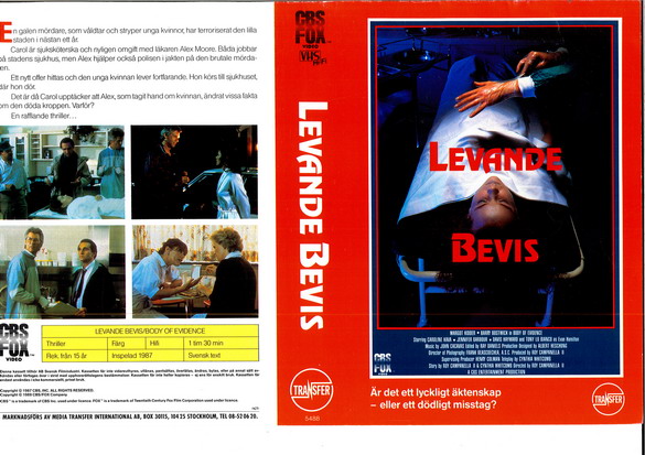LEVANDE BEVIS (vhs-omslag)