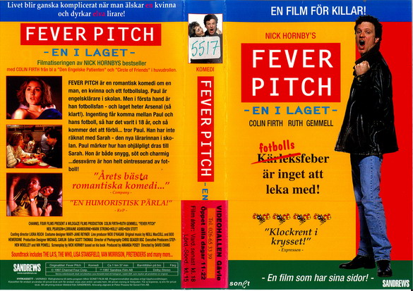 FEVER PITCH (VHS)