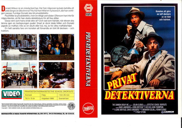 PRIVATDETEKTIVERNA (vhs-omslag)