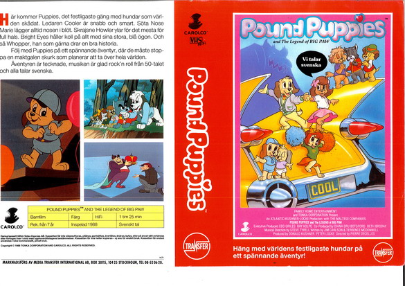 POUND PUPPIES (vhs omslag)