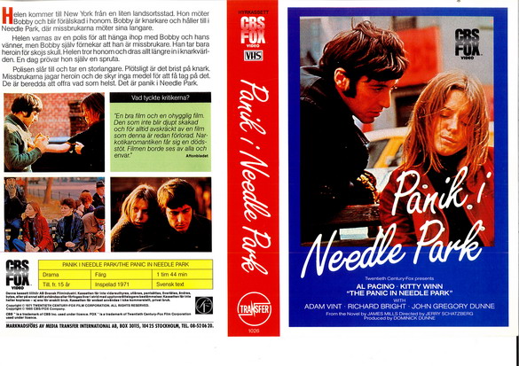 PANIK I NEEDLE PARK (vhs)