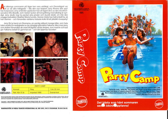 PARTY CAMP (vhs-omslag)