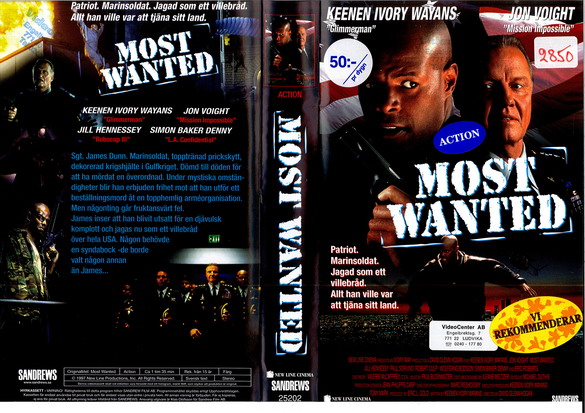 MOST WANTED (vhs-omslag)