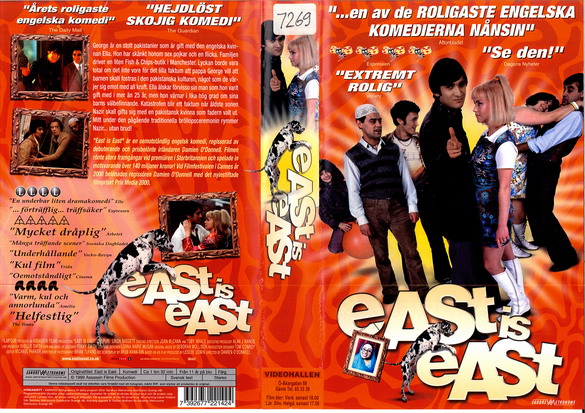 EAST IS EAST (vhs-omslag)