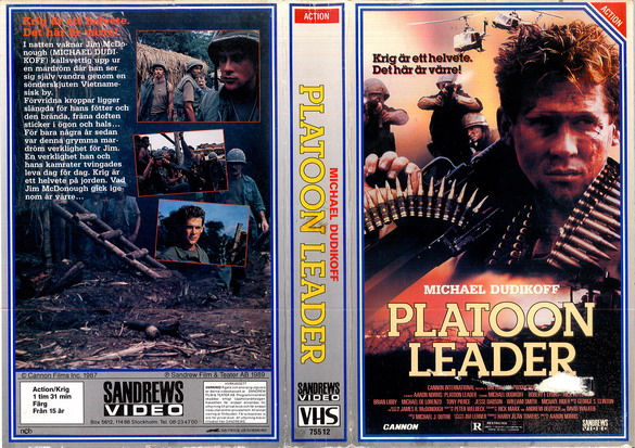 PLATOON LEADER (vhs-omslag)