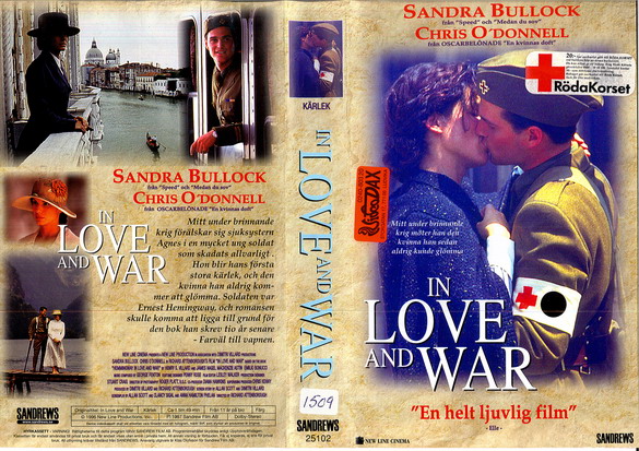 IN LOVE AND WAR (vhs-omslag)