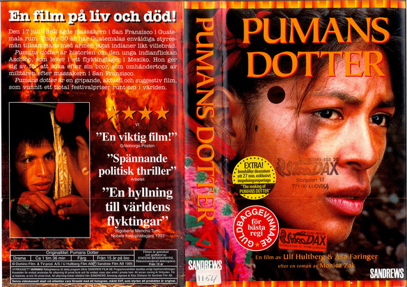 20702 PUMANS DOTTER (VHS)