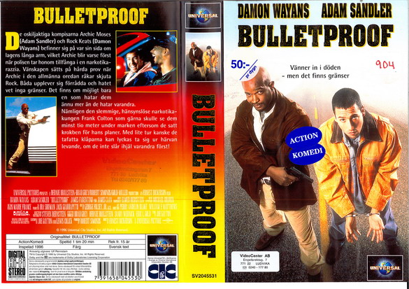 BULLETPROOF (VHS)
