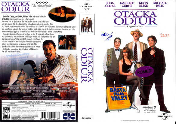 OTÄCKA ODJUR (VHS)