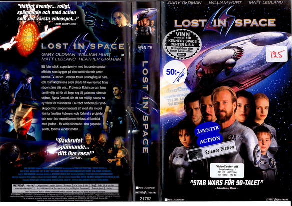 LOST IN SPACE (vhs-omslag)