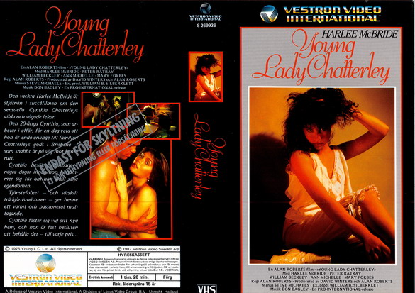 YOUNG LADY CHATTERLEY (vhs-omslag)