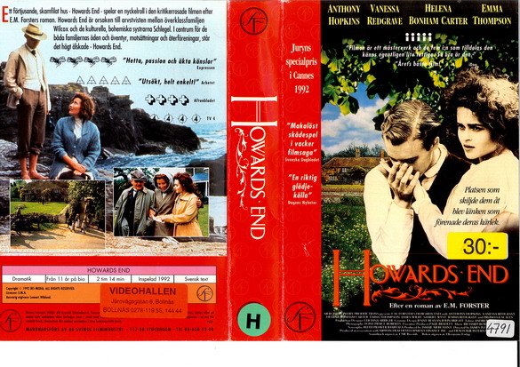 HOWARS END (VHS)