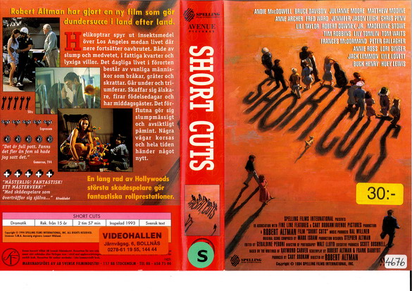 SHORT CUTS (VHS)