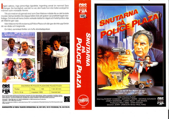SNUTARNA PÅ POLICE OLAZA (vhs-omslag)