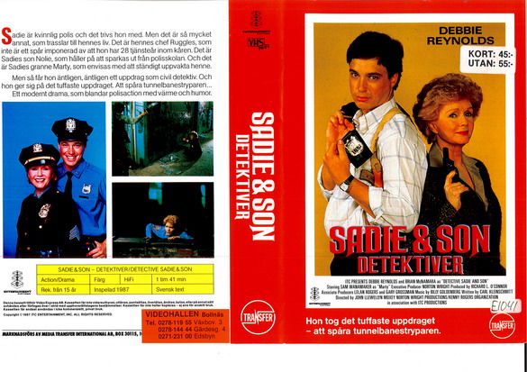 SADIE & SON - DETEKTIVER (vhs-omslag)