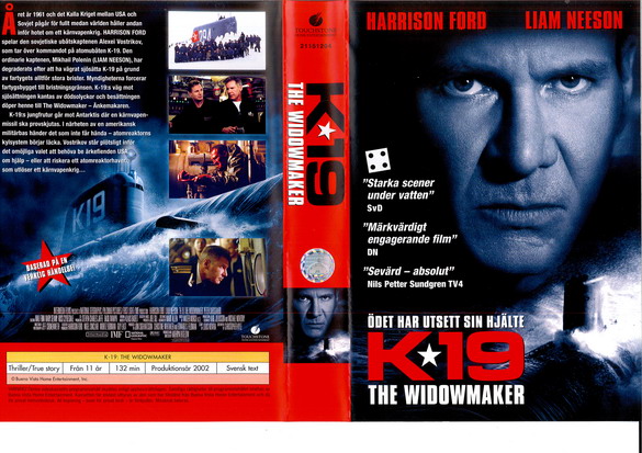 K-19 - THE WIDOWMAKER (VHS)