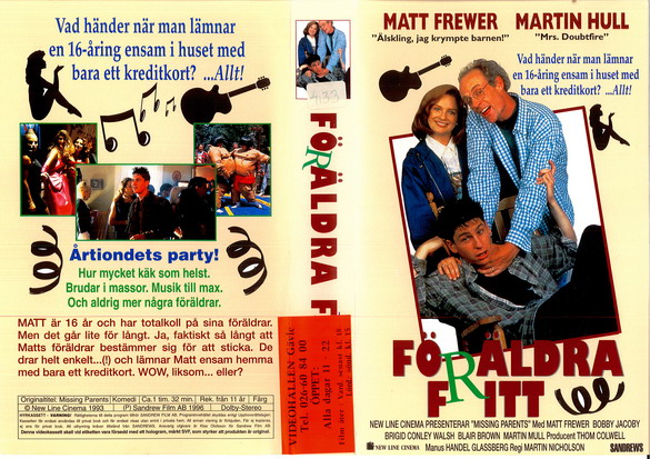 FÖRÄLDRAFRITT¨(VHS)