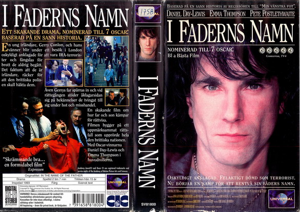 I FADERNS NAMN (VHS)