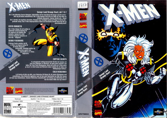 X-MEN - SAVAGE LAND + STRANG HEART (VHS)