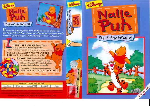 NALLE PUH: PUH BLAND MOLNEN (vhs-omslag)
