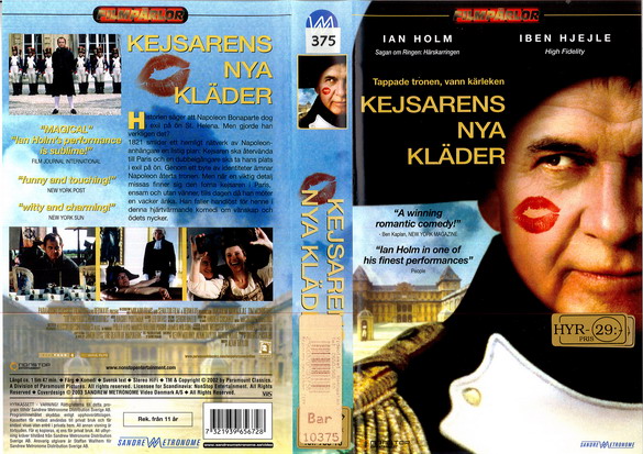 KEJSARENS NYA KLÄDER (VHS)