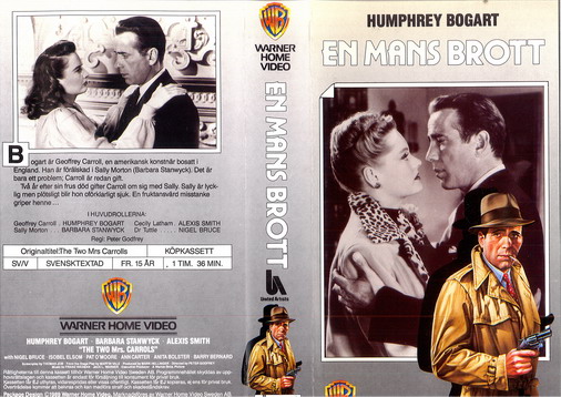 EN MANS BROTT (vhs) grå