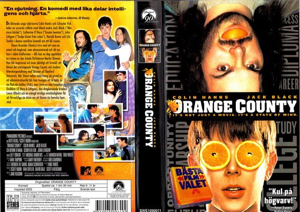 ORANGE COUNTRY (Vhs-Omslag)